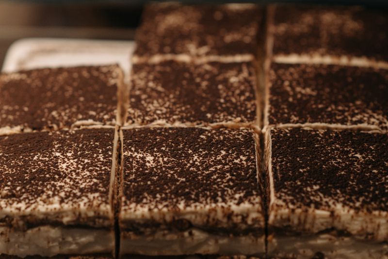 Classic Italian tiramisu dessert with espresso